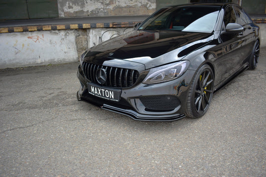 Front Ansatz V.1 für MERCEDES- BENZ C43 AMG W205 Carbon Look