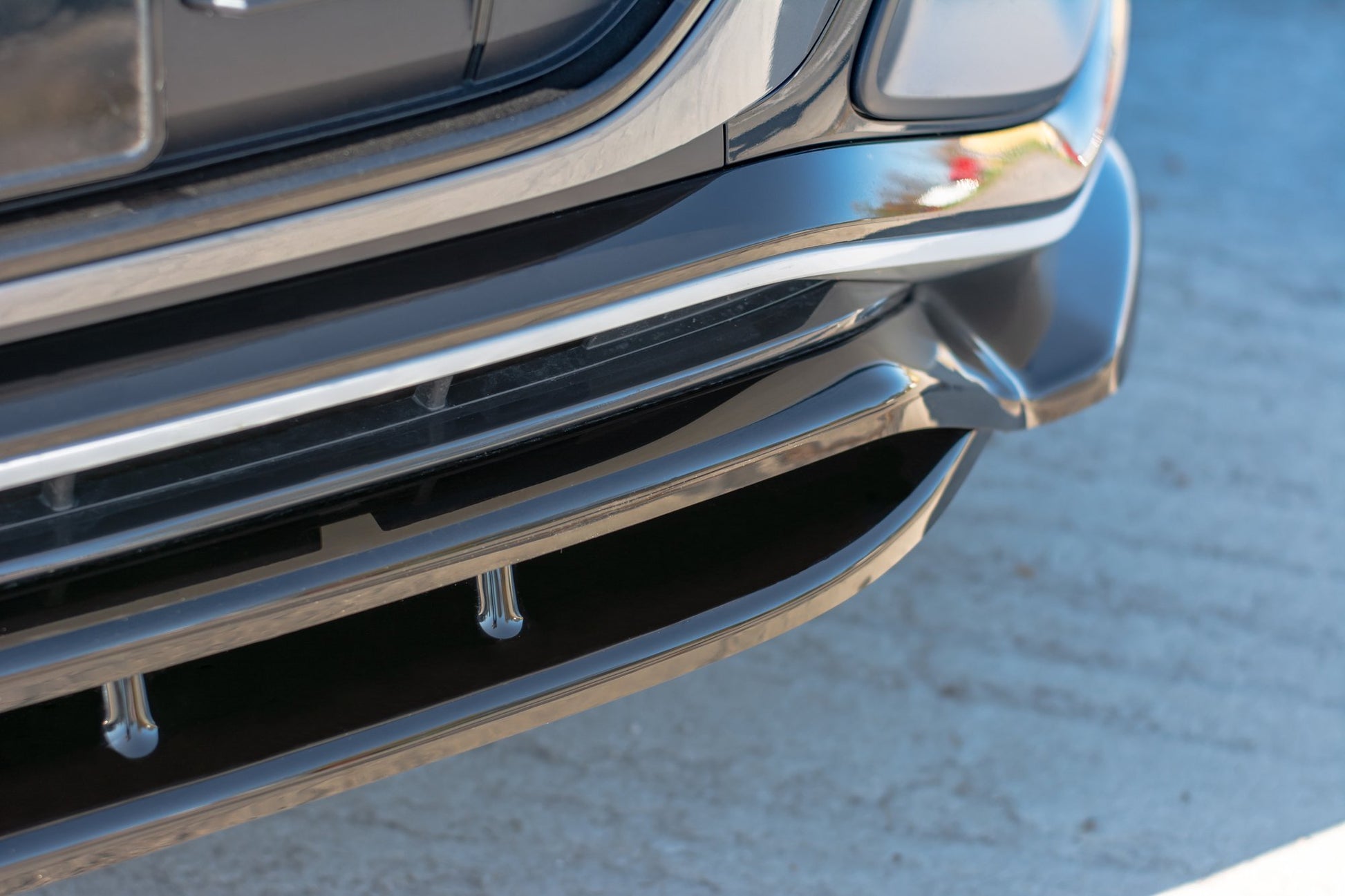 Front Ansatz für  Audi Q8 S-line schwarz matt