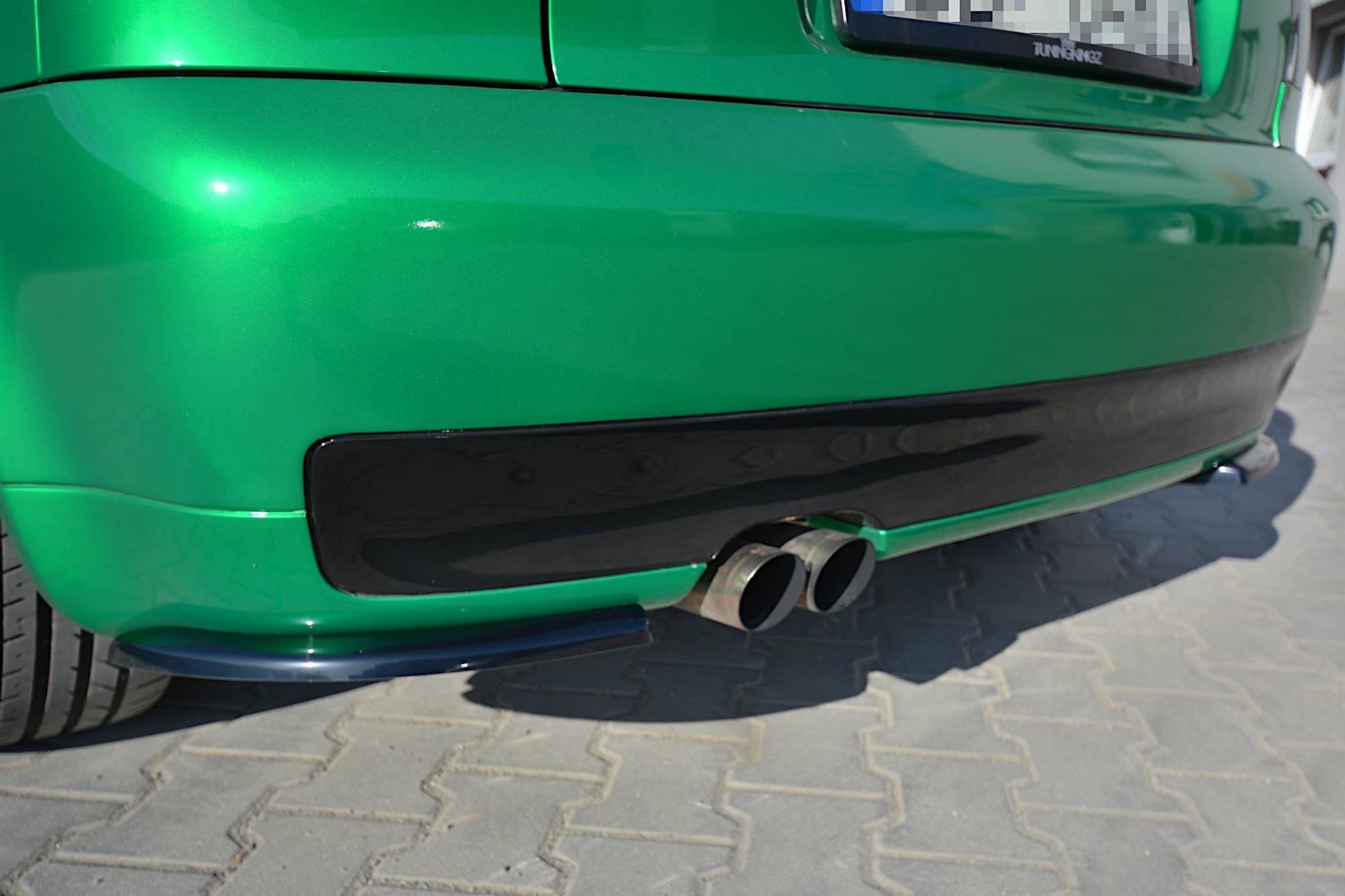 Heck Ansatz Flaps Diffusor für AUDI S3 8L schwarz Hochglanz