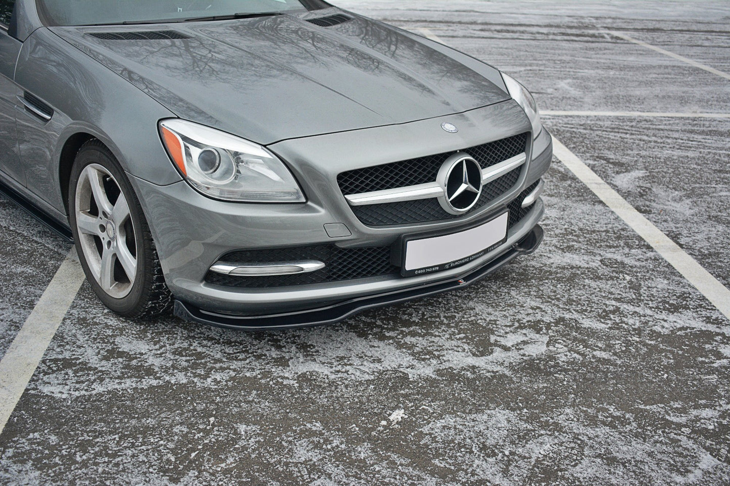 Front Ansatz V.1 für Mercedes SLK R172  schwarz matt