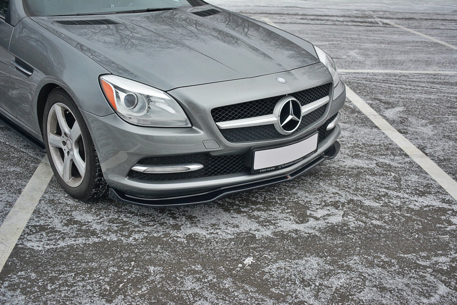 Front Ansatz V.1 für Mercedes SLK R172  schwarz matt