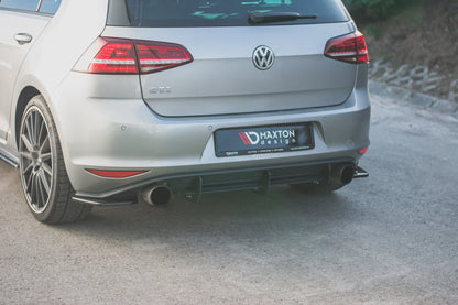 Heck Ansatz Flaps Diffusor V.2 für VW Golf 7 GTI  schwarz Hochglanz