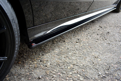 Seitenschweller Ansatz für MERCEDES- BENZ C43 AMG W205 Carbon Look