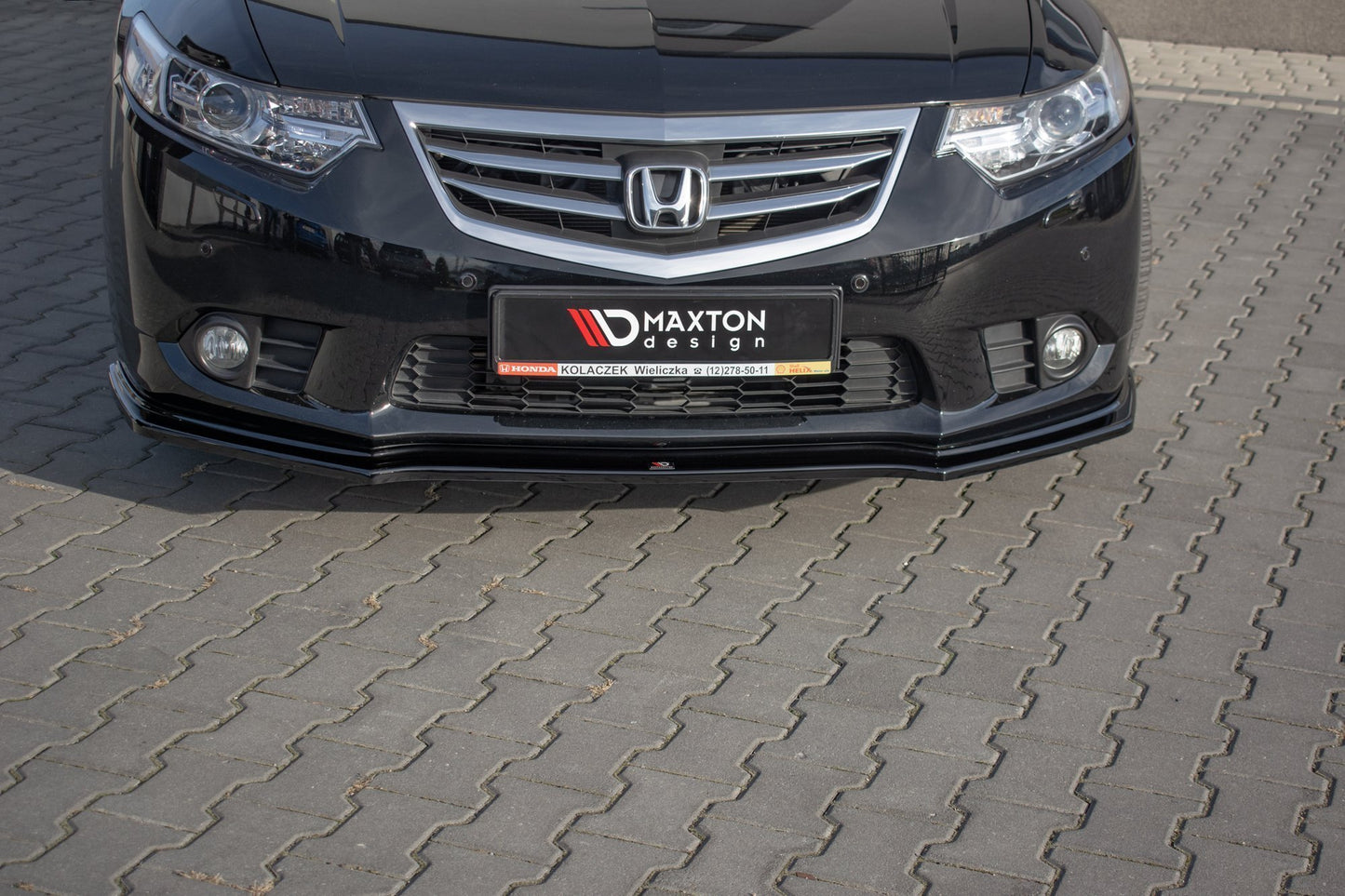 Front Ansatz für Honda Accord VIII (CU Series) Facelift Carbon Look