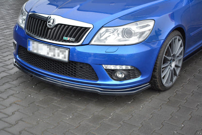 Front Ansatz V.2 für Skoda Octavia RS Mk2 FL schwarz matt