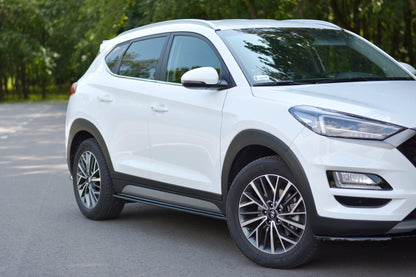 Seitenschweller Ansatz für Hyundai Tucson Mk3 Facelift schwarz matt