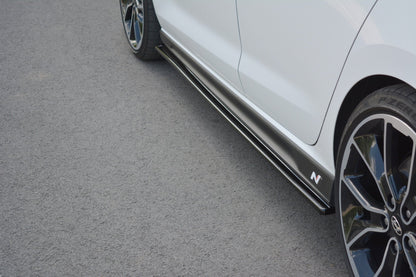 Seitenschweller Ansatz für V.1 für Hyundai I30 N Mk3 Hatchback / Fastback schwarz Hochglanz