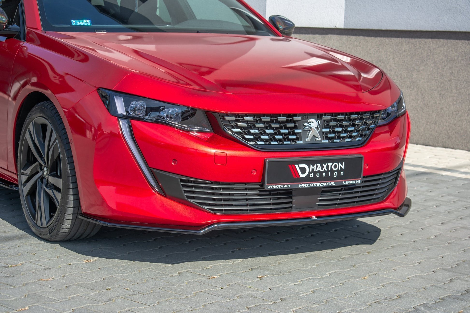 Front Ansatz V.1 für Peugeot 508 Mk2 schwarz matt