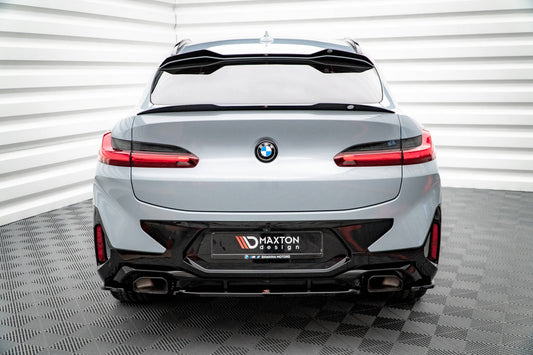 Mittlerer Diffusor Heck Ansatz für BMW X4 M-Paket G02 Facelift Carbon Look