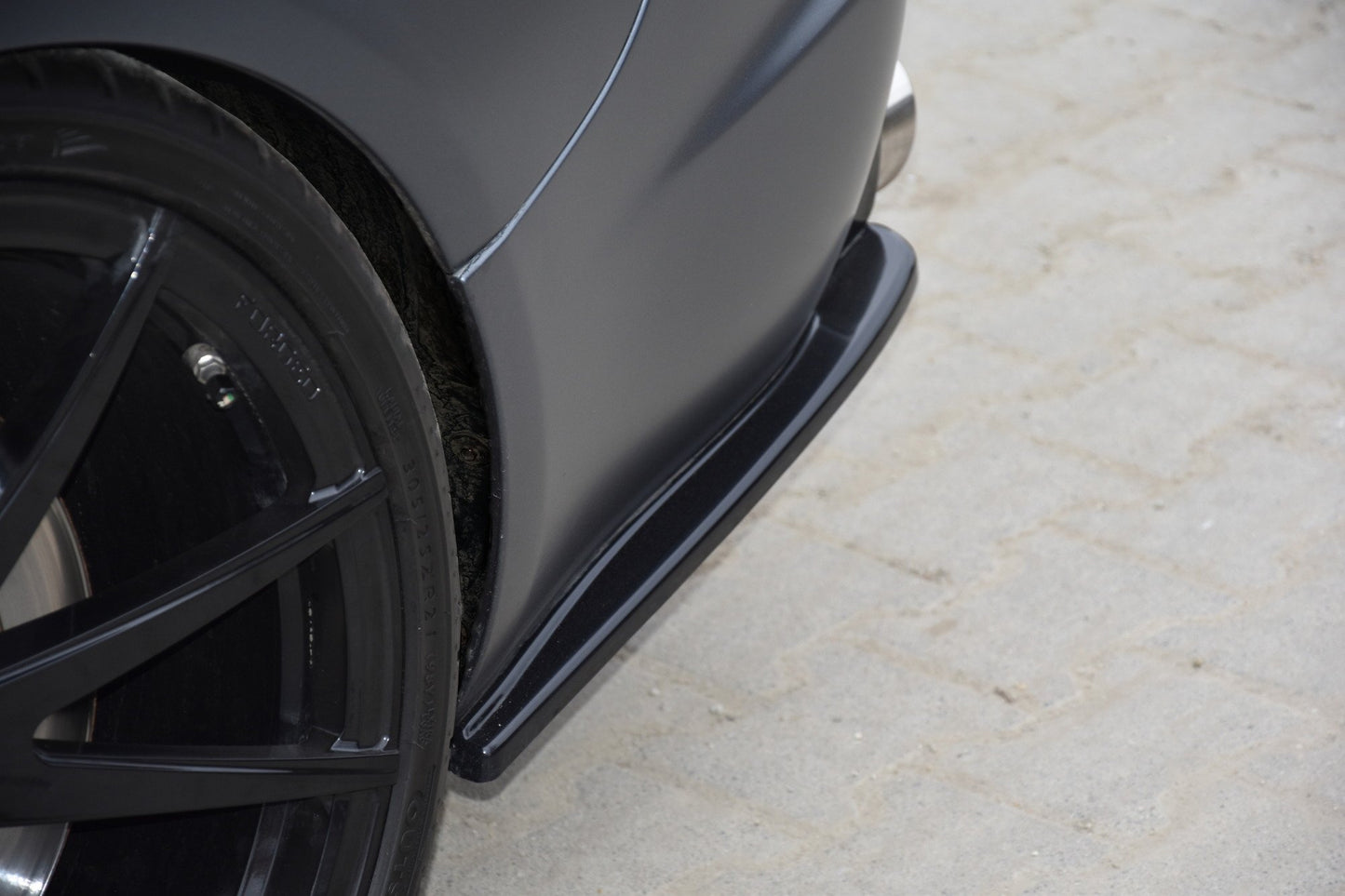 Heck Ansatz Flaps Diffusor für JAGUAR XF- R Carbon Look
