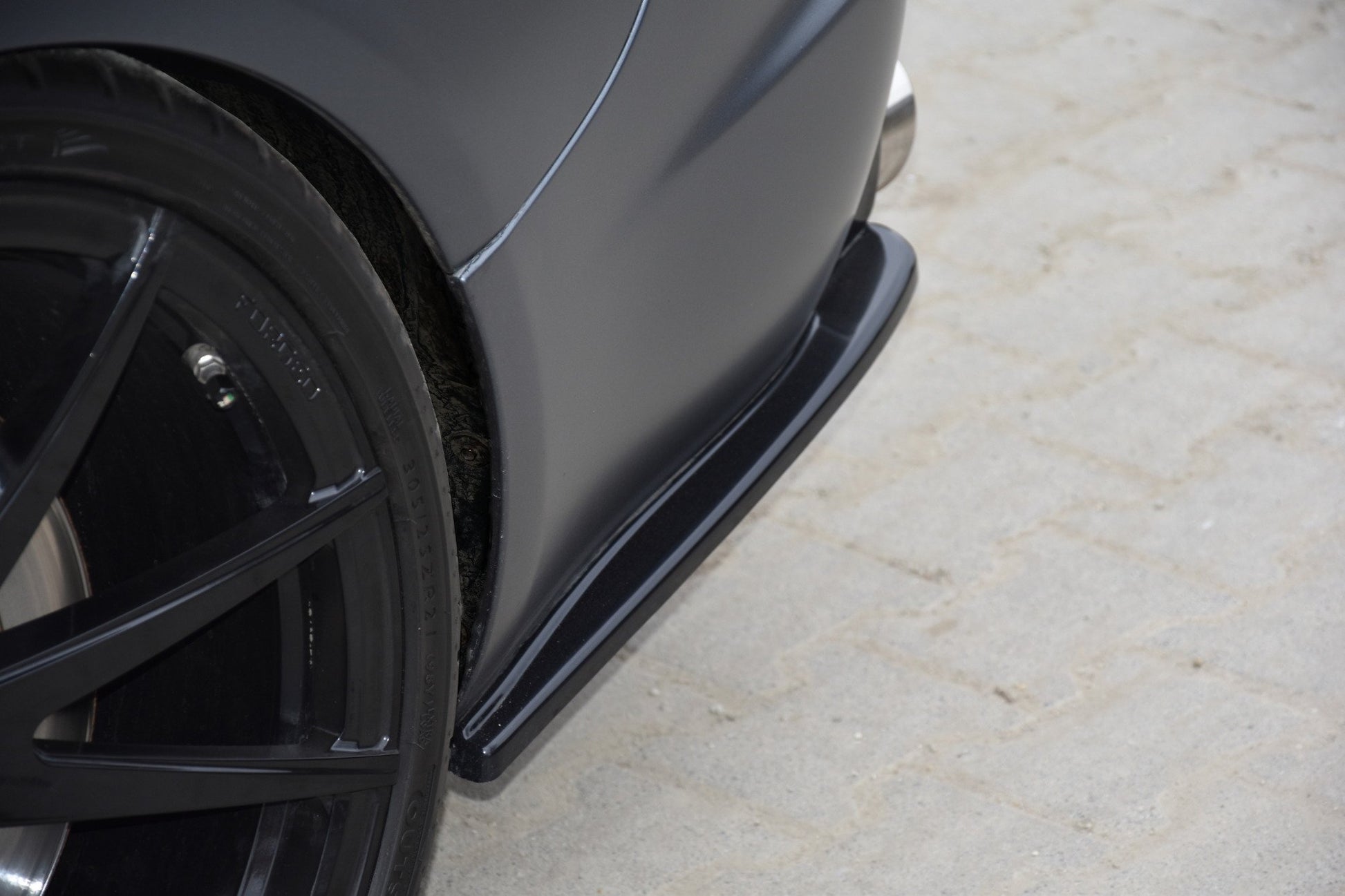 Heck Ansatz Flaps Diffusor für JAGUAR XF- R Carbon Look