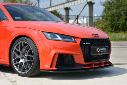 Front Ansatz V.1 für Audi TT RS 8S  schwarz Hochglanz