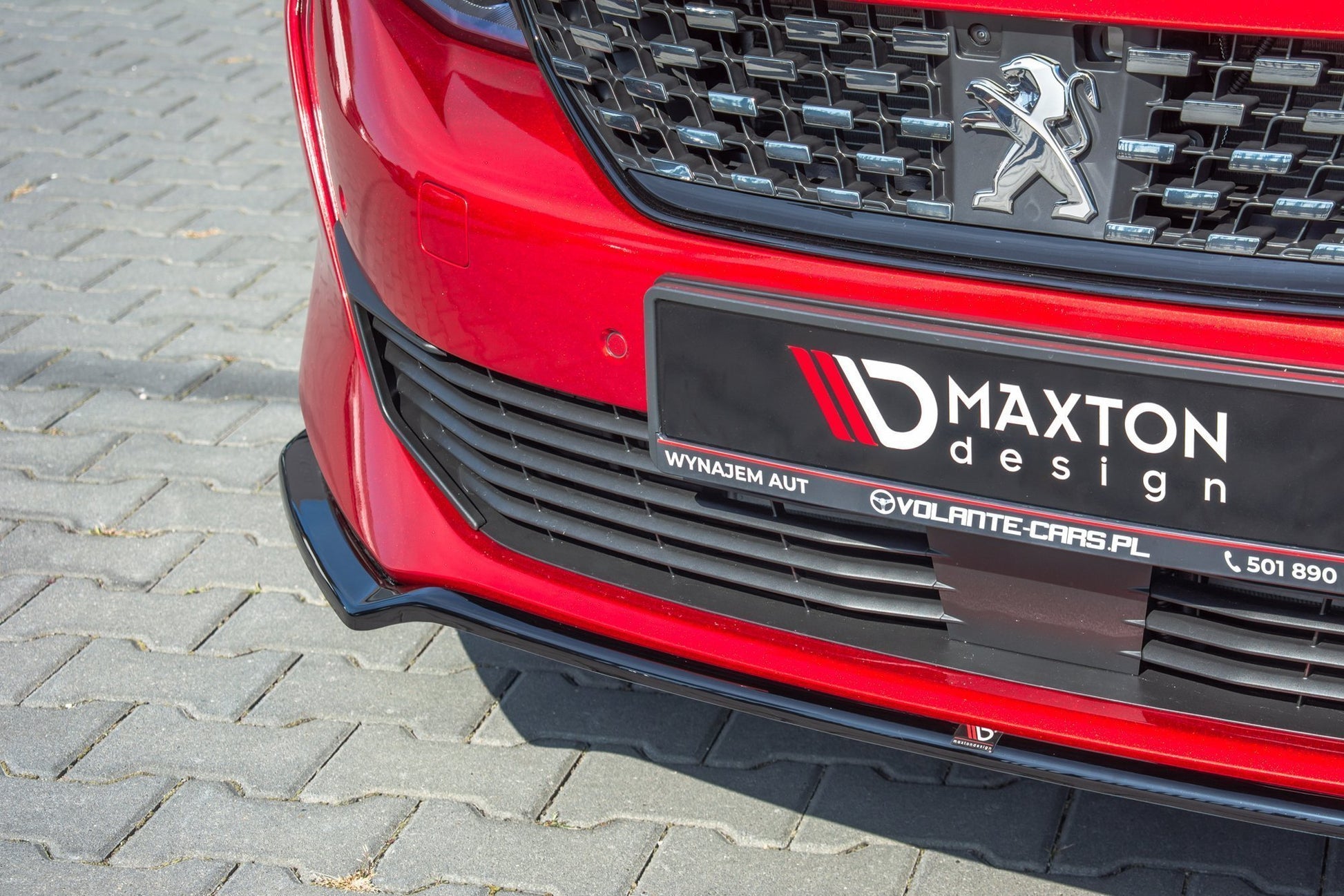 Front Ansatz V.1 für Peugeot 508 Mk2 schwarz matt