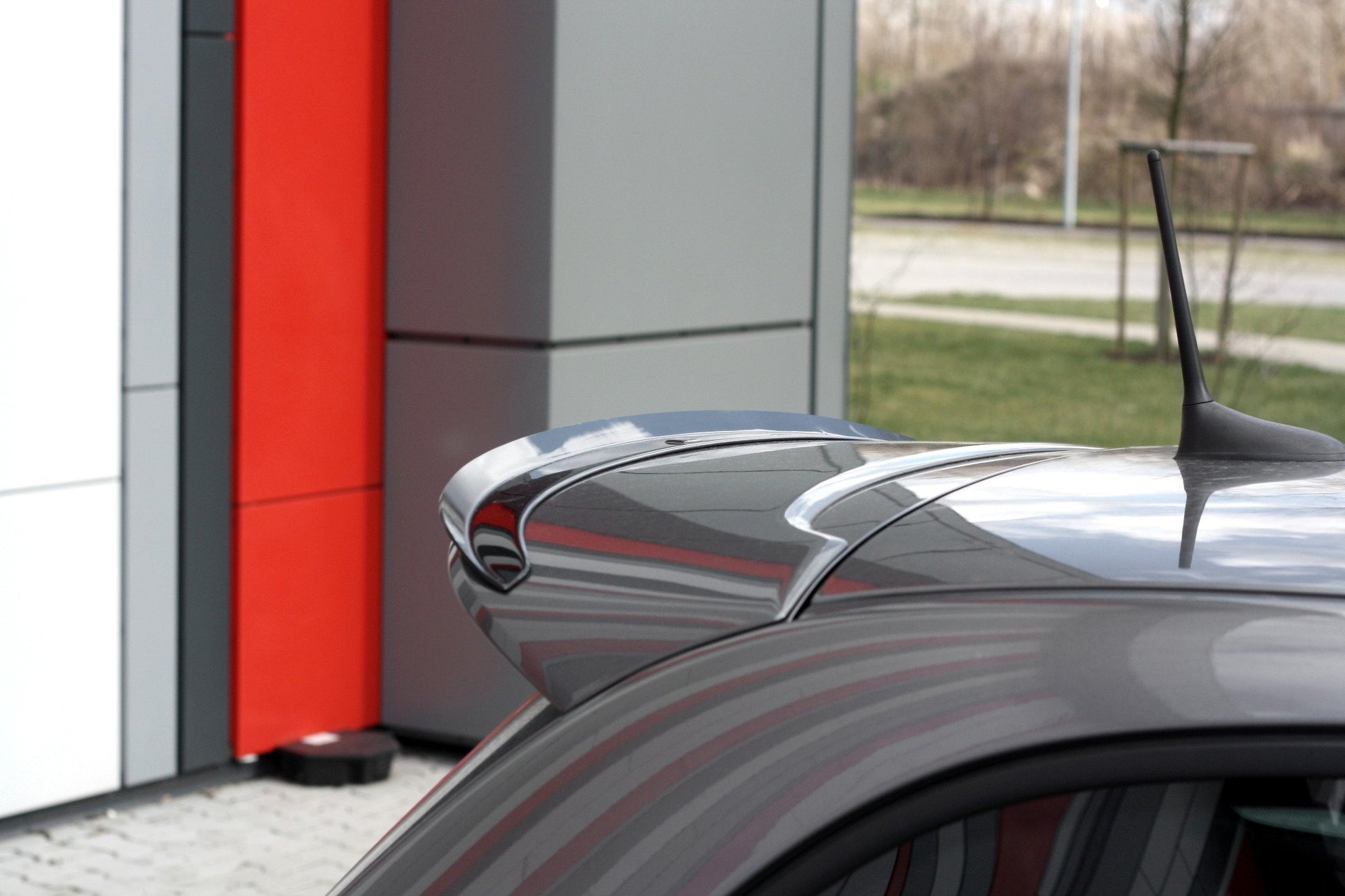 Spoiler CAP für FIAT 500 ABARTH MK1 FACELIFT schwarz matt