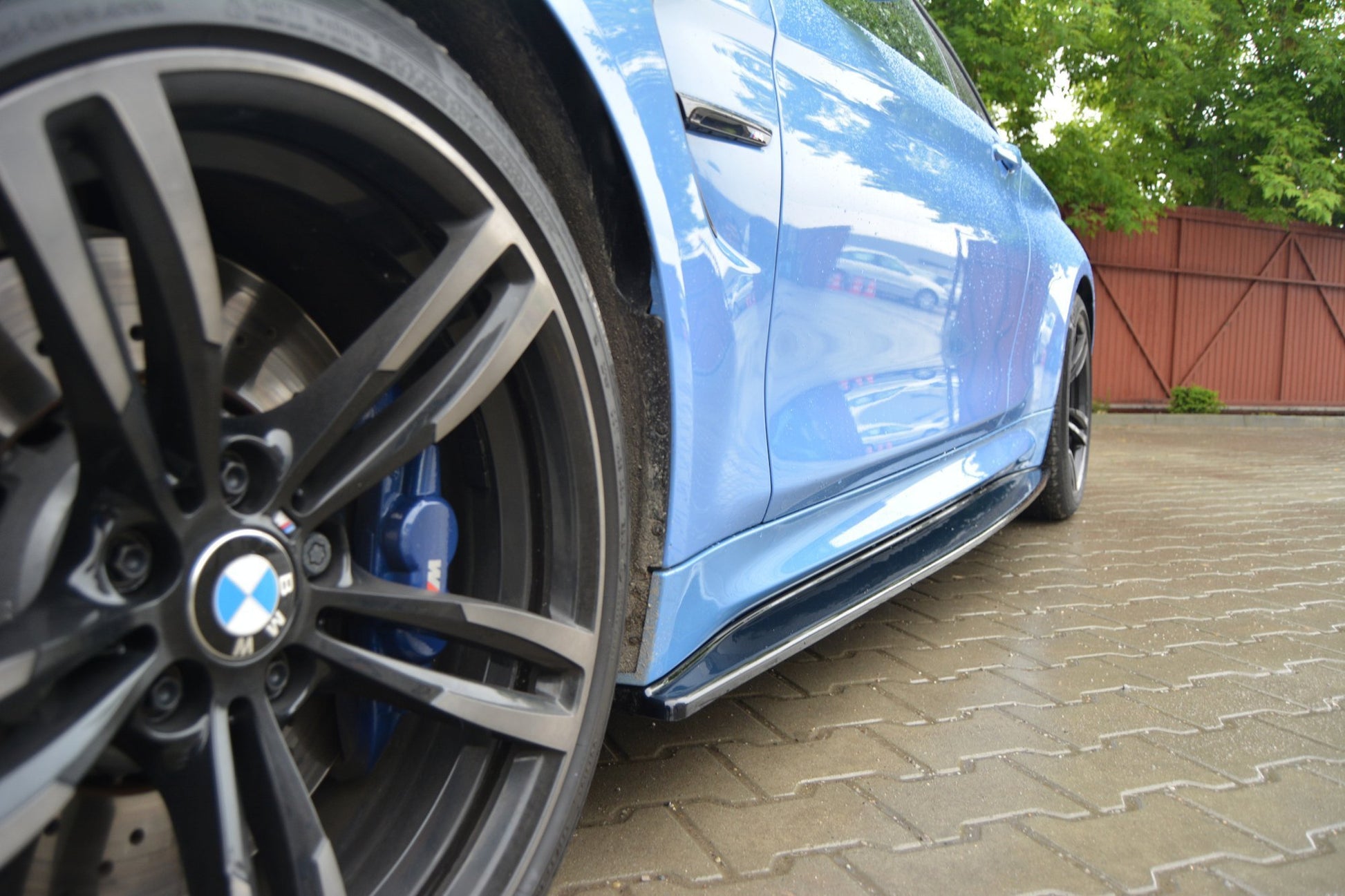 Seitenschweller Ansatz für BMW M4 F82 schwarz Hochglanz