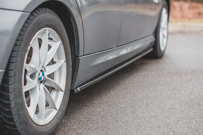 Seitenschweller Ansatz für BMW 3er E90/E91 Facelift Carbon Look