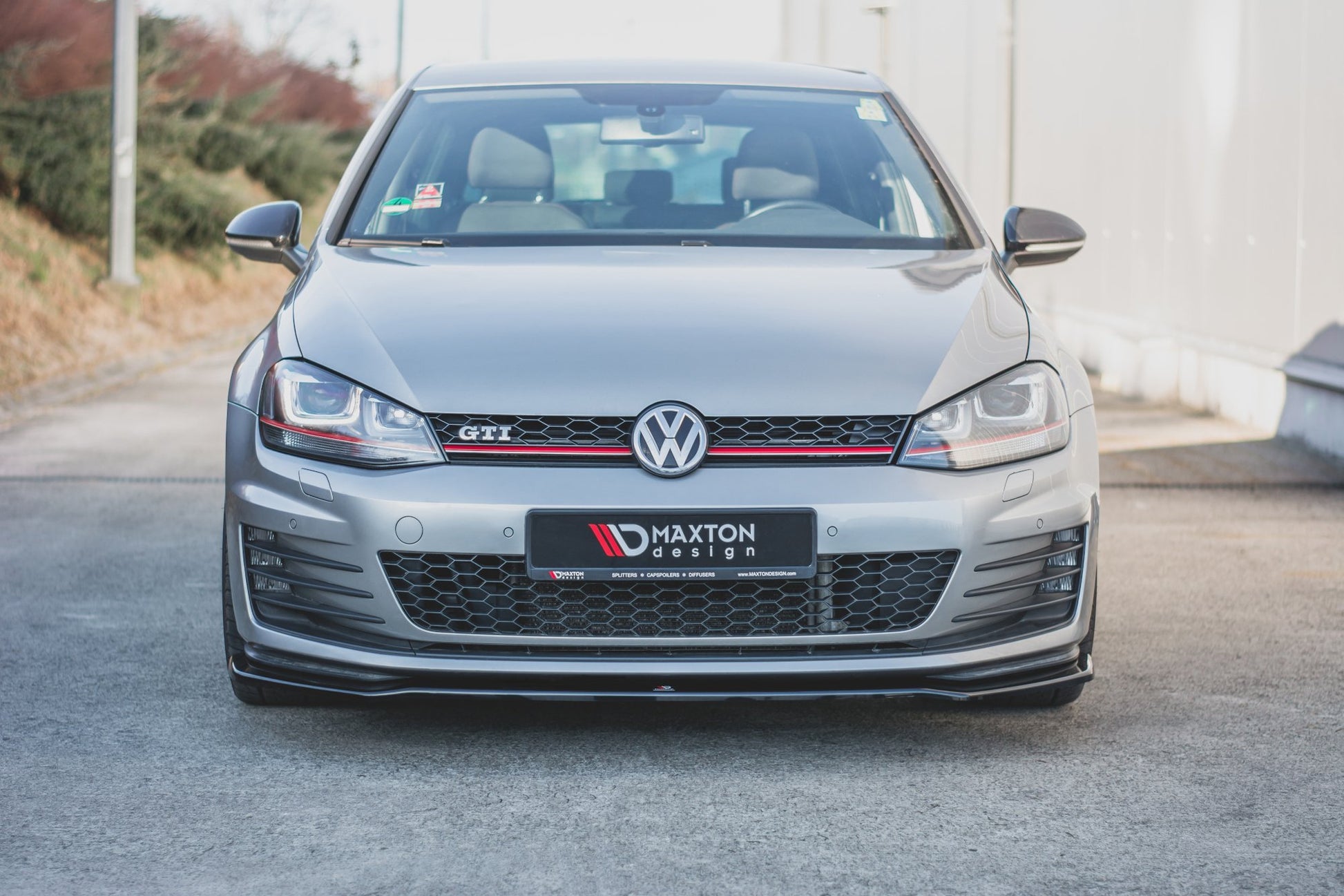 Front Ansatz V.2 für VW Golf 7 GTI  schwarz matt