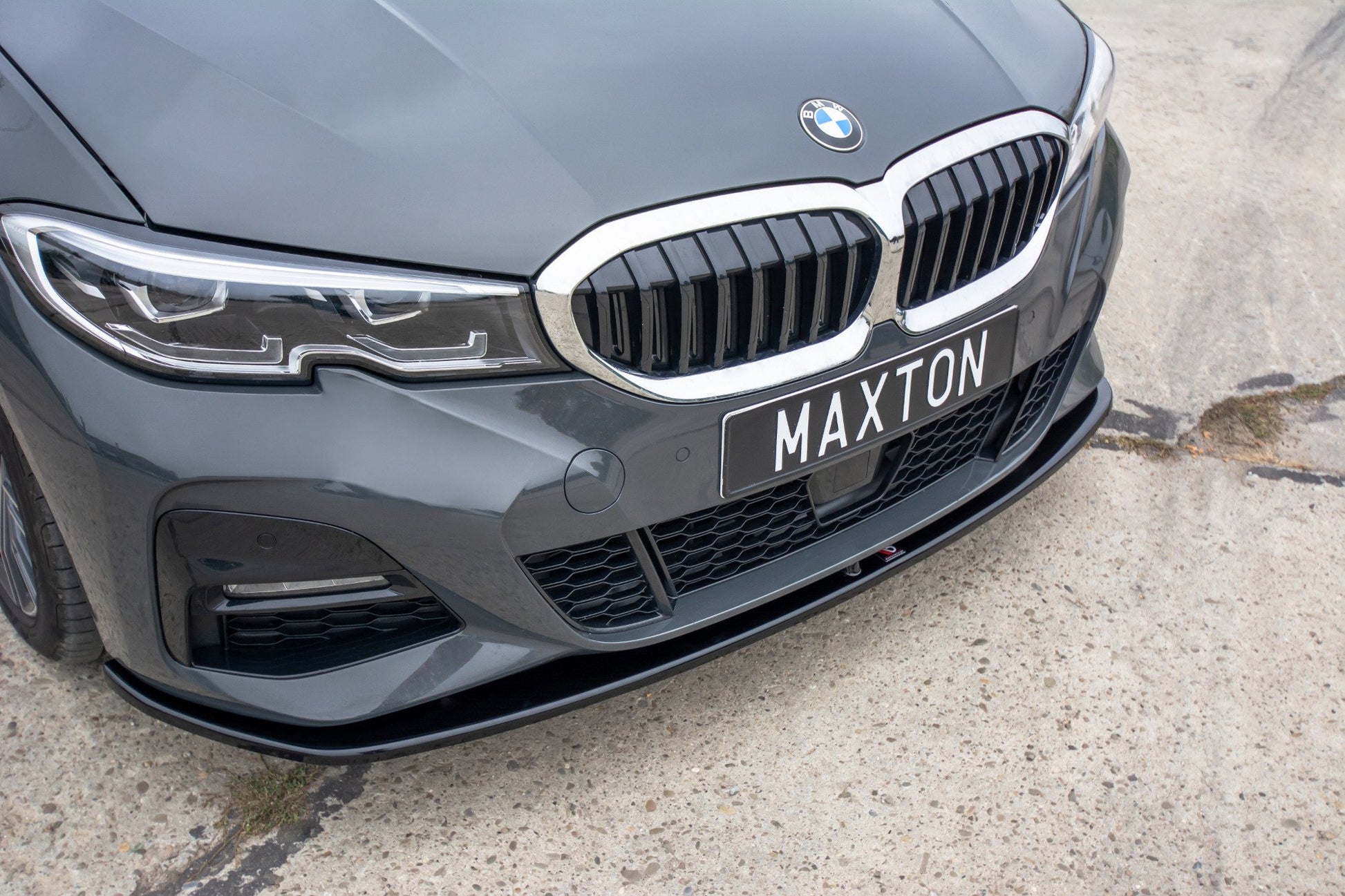 Front Ansatz V.3 für BMW 3er G20 M Paket schwarz matt