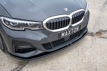 Front Ansatz V.3 für BMW 3er G20 M Paket schwarz Hochglanz