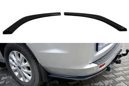 Heck Ansatz Flaps Diffusor für Ford Transit Custom Mk1 FL Carbon Look