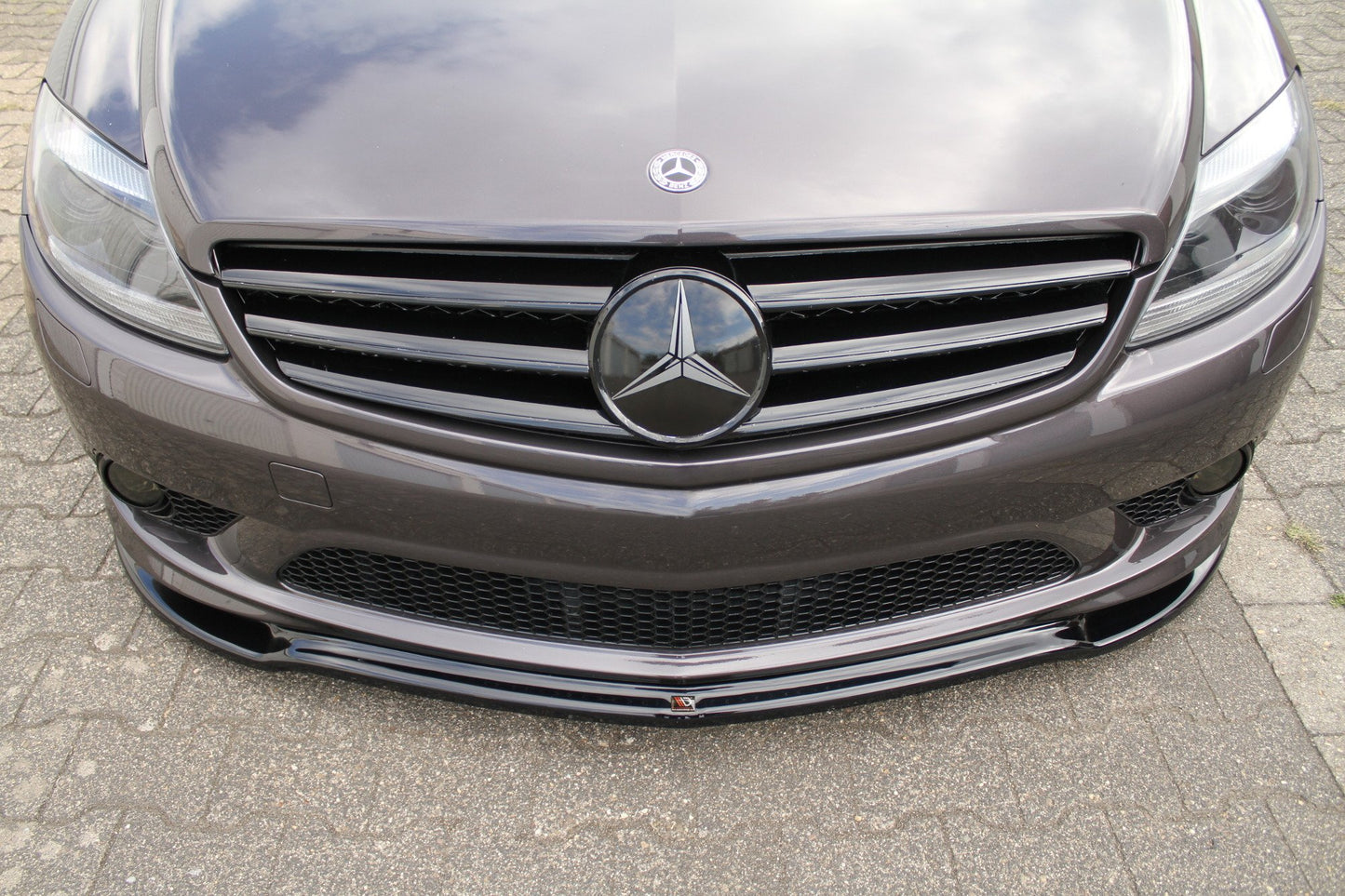 Front Ansatz für MERCEDES CL 500 C216 AMGLINE schwarz matt