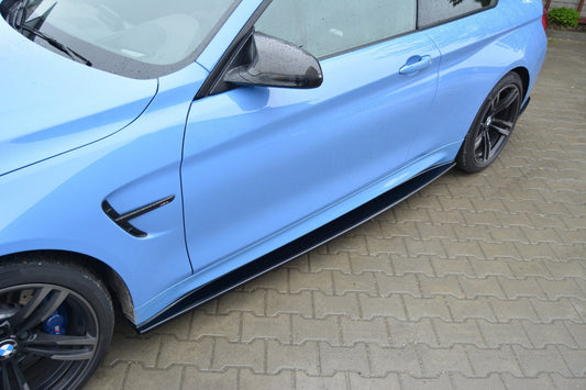 Seitenschweller Ansatz für BMW M4 F82 schwarz matt