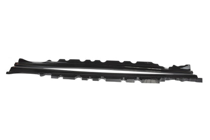 Seitenschweller Ansatz für Mercedes-Benz E-Klasse W207 Coupe AMG-Line schwarz matt