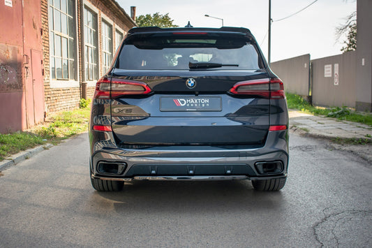 Mittlerer Diffusor Heck Ansatz für BMW X5 G05 M Paket Carbon Look