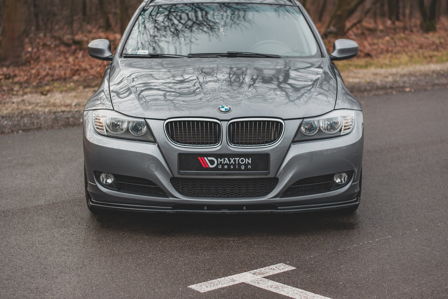 Front Ansatz V.2 für BMW 3er E90/E91 Facelift schwarz matt