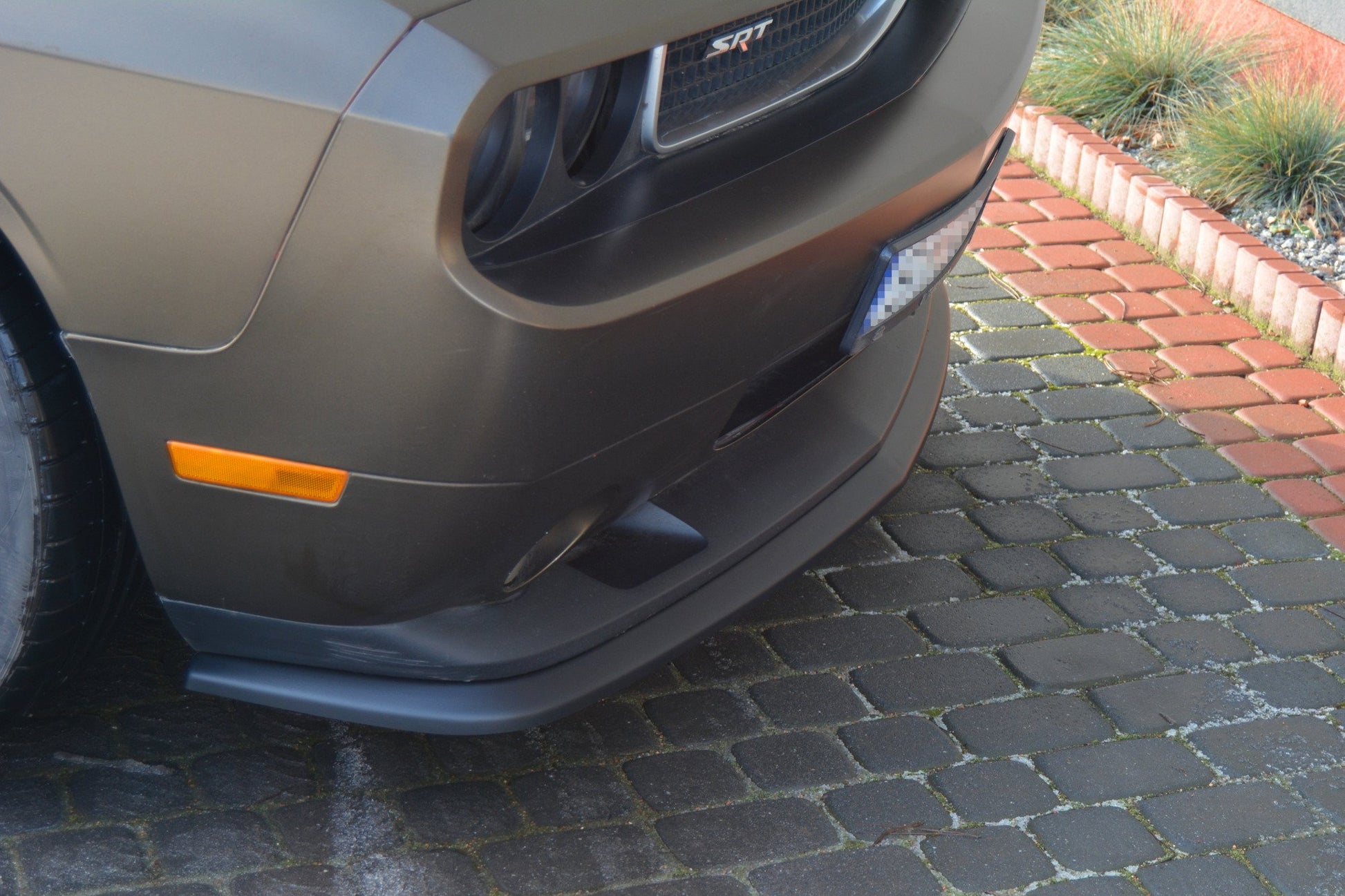 Front Ansatz für DODGE CHALLENGER MK3. PHASE-I SRT8 COUPE  schwarz matt