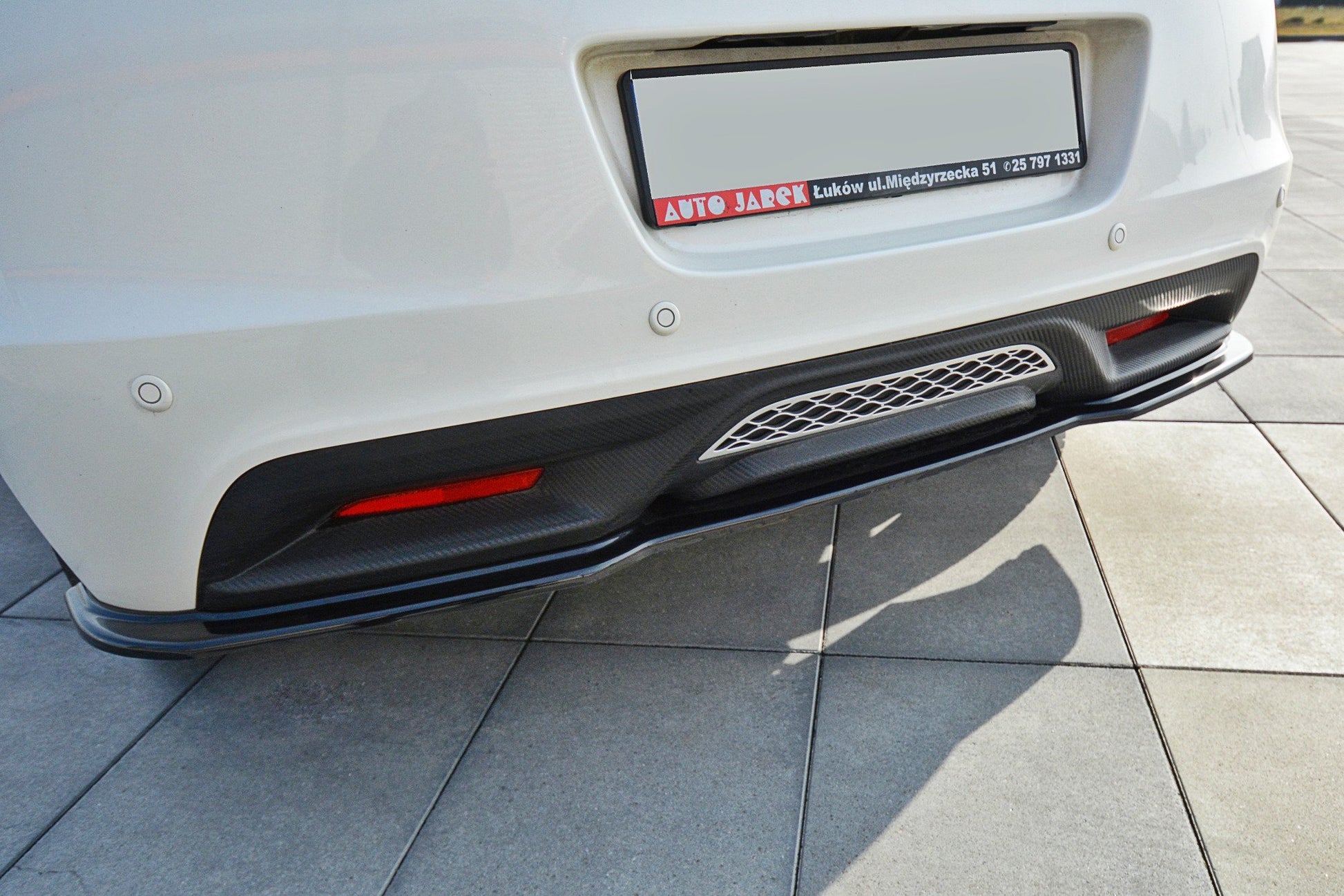 Mittlerer Diffusor Heck Ansatz für HONDA CR-Z Carbon Look