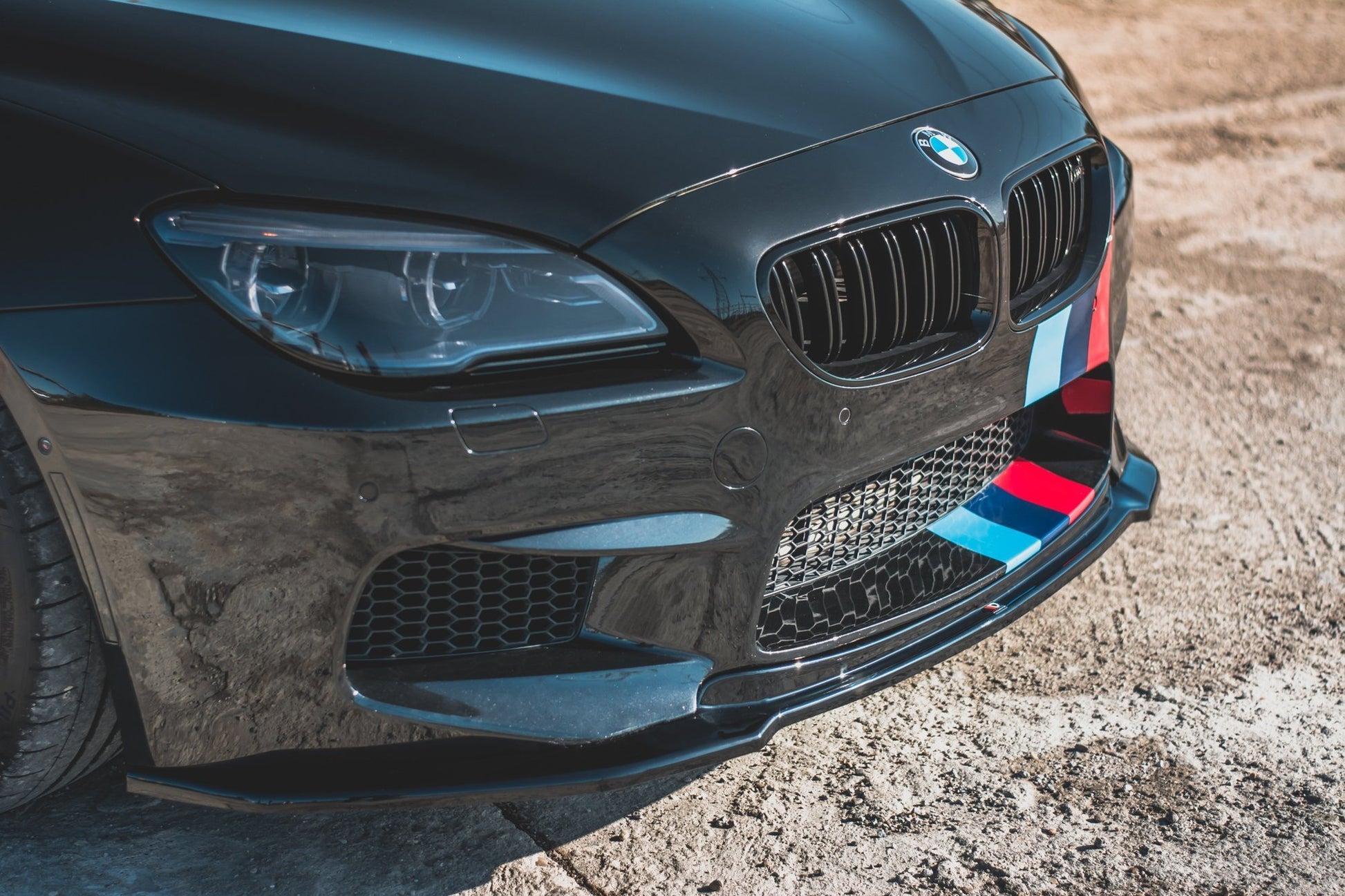Front Ansatz V.2 für BMW M6 F06 Gran Coupe schwarz matt