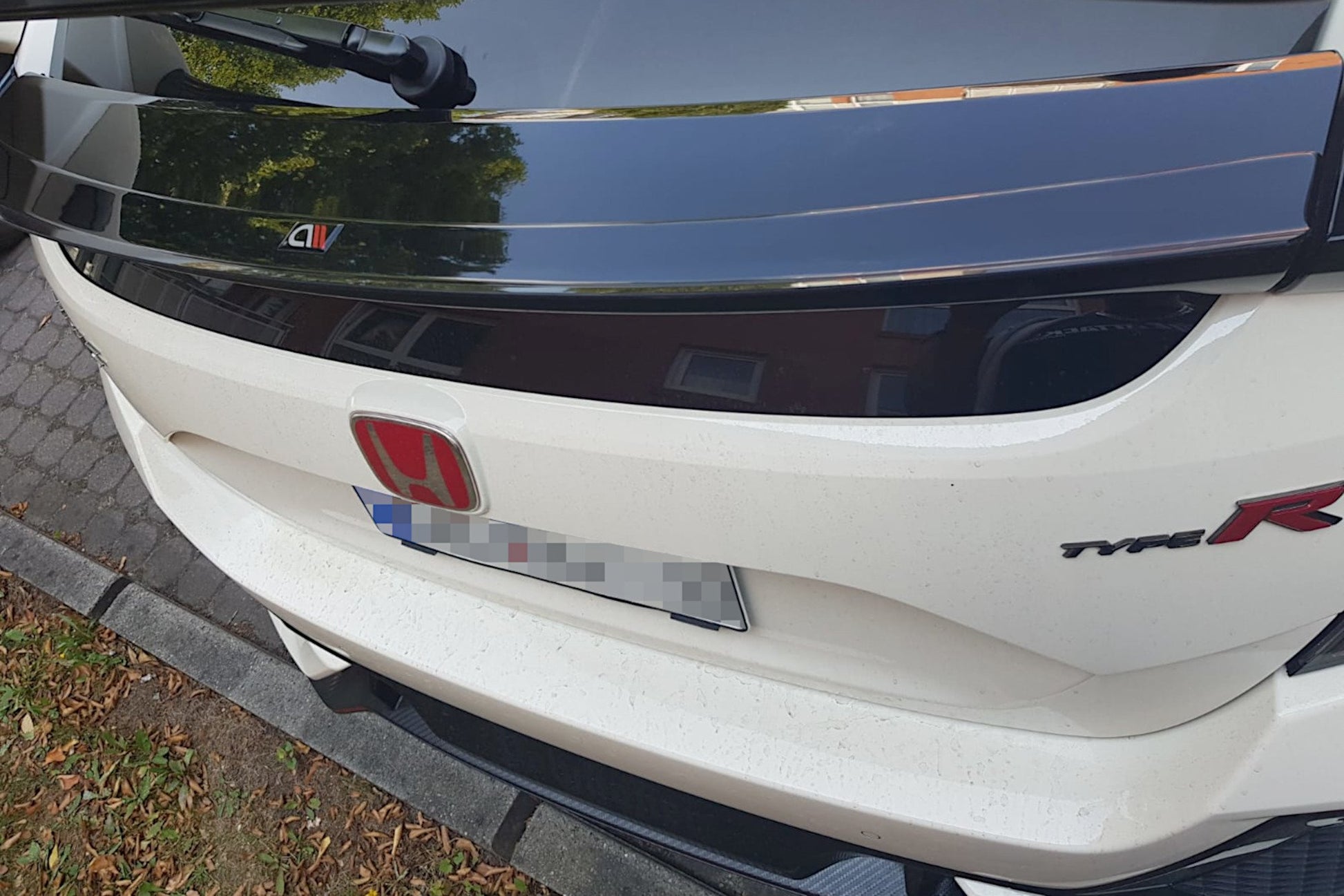 Unterer Spoiler CAP V.3 für HONDA CIVIC X TYPE R schwarz matt