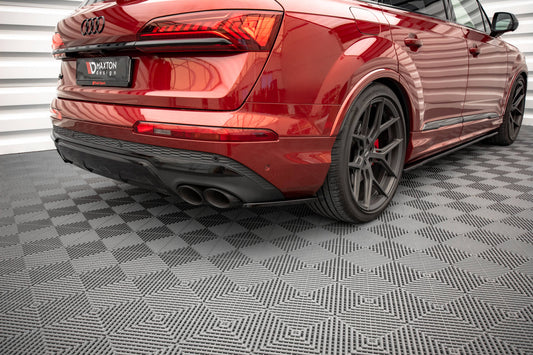 Heck Ansatz Flaps Diffusor für Audi SQ7 /Q7 S-Line Mk2 (4M) Facelift  schwarz matt