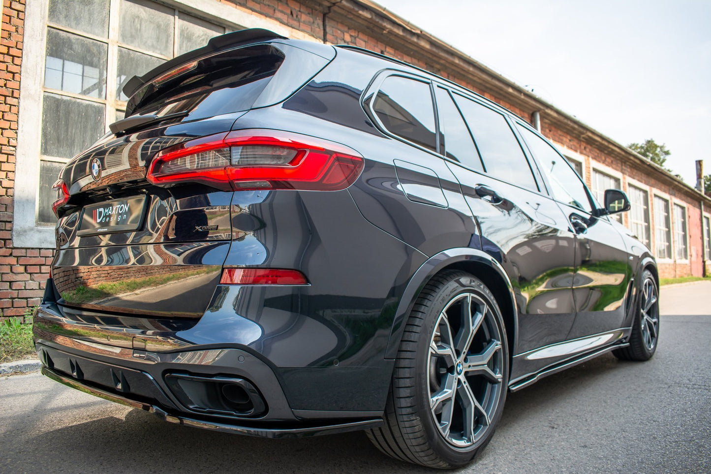 Seitenschweller Ansatz für BMW X5 G05 M Paket schwarz matt