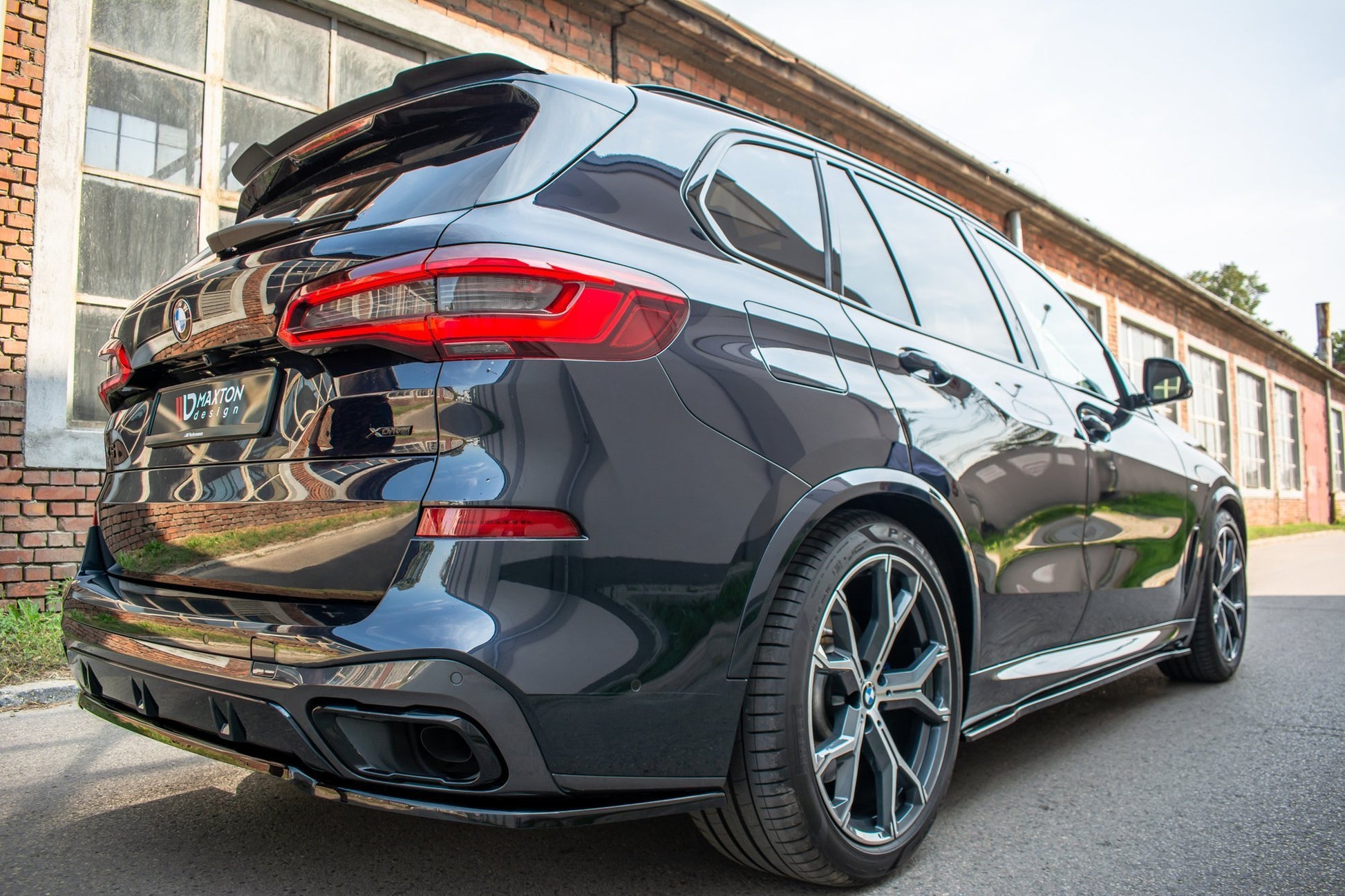 Seitenschweller Ansatz für BMW X5 G05 M Paket schwarz matt