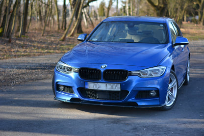 Front Ansatz für BMW 3er F30 FL SEDAN M-SPORT schwarz Hochglanz