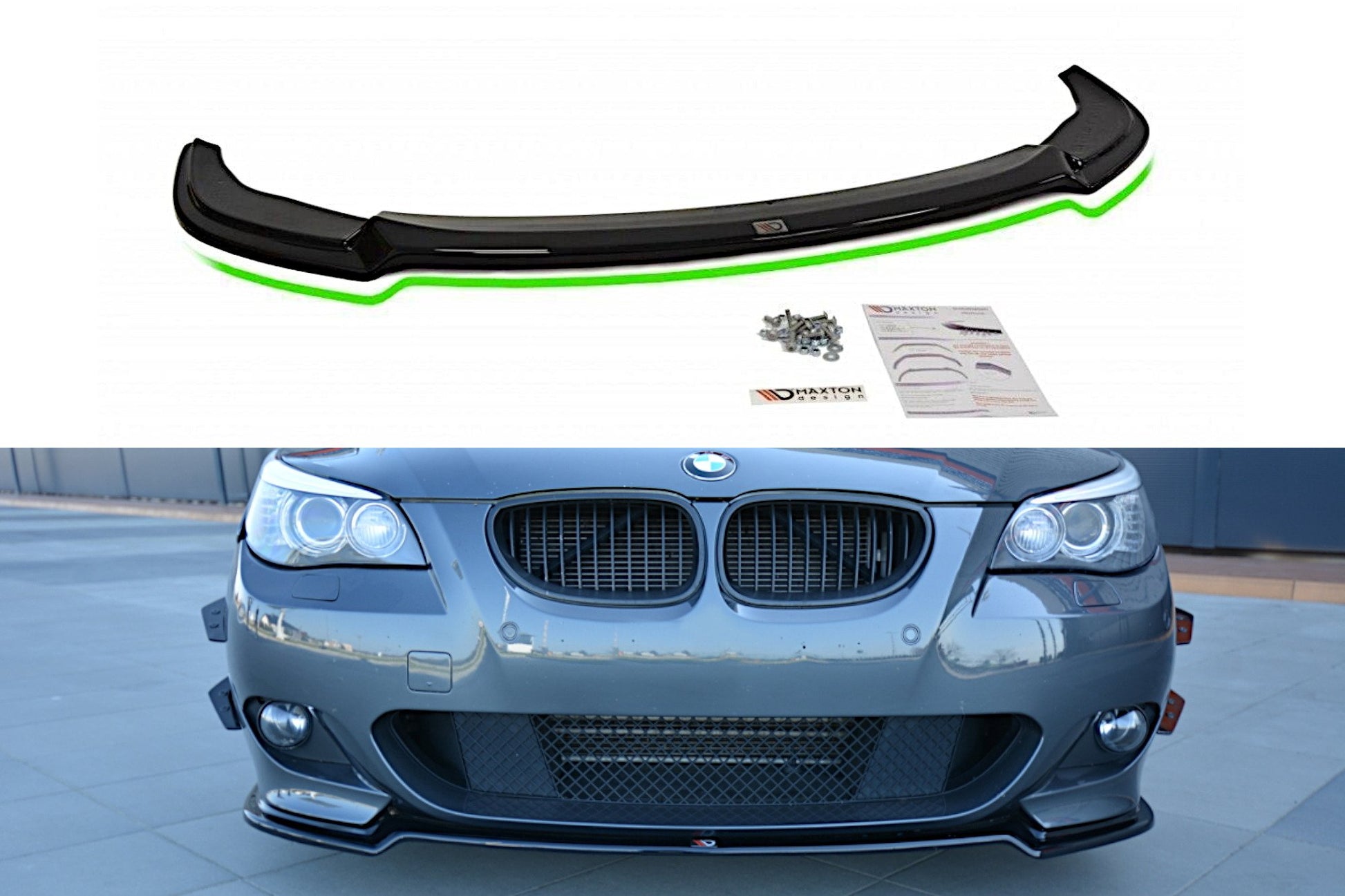 Front Ansatz für BMW 5er E60/61 M Paket Carbon Look