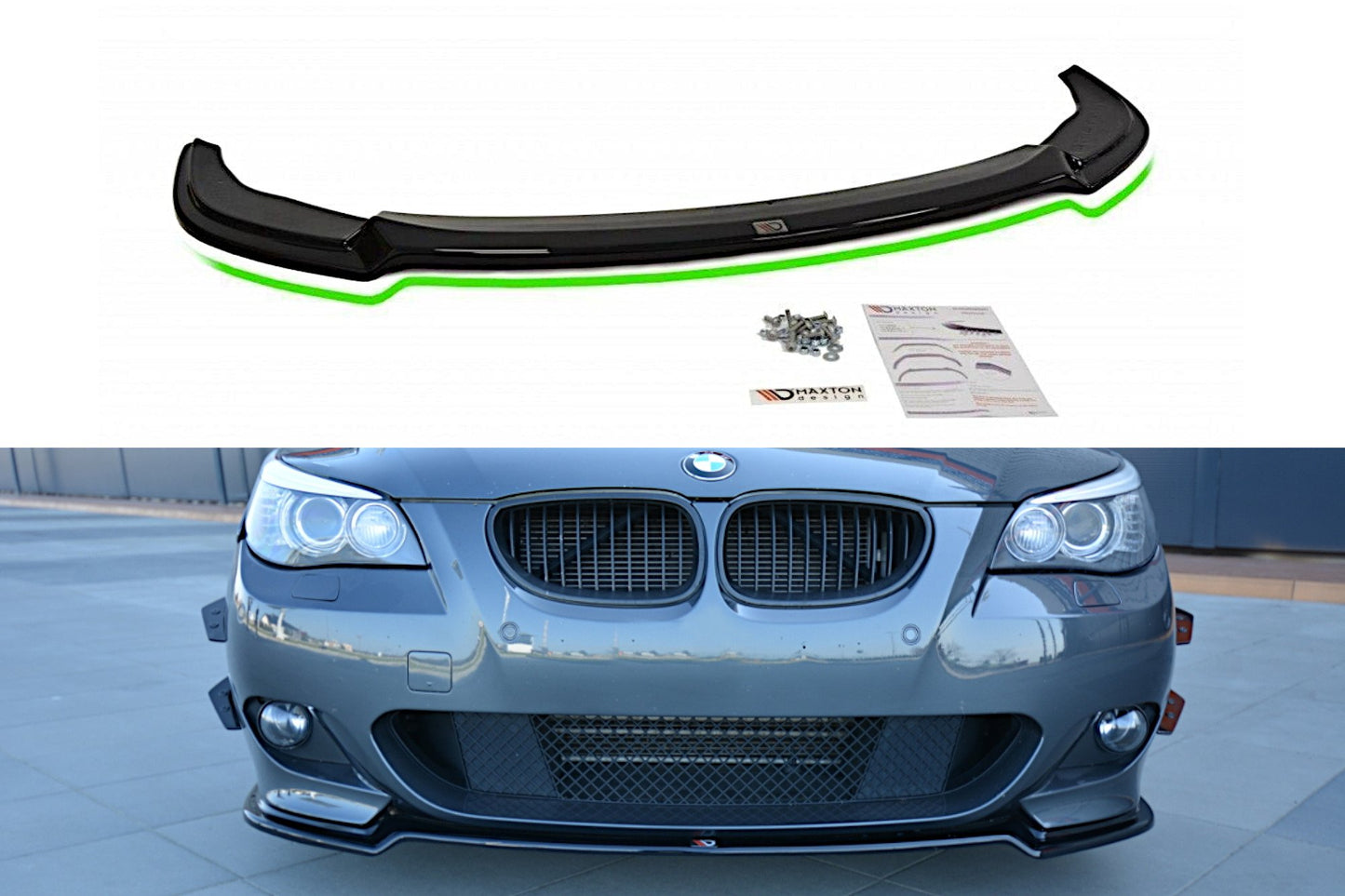 Front Ansatz für BMW 5er E60/61 M Paket schwarz matt