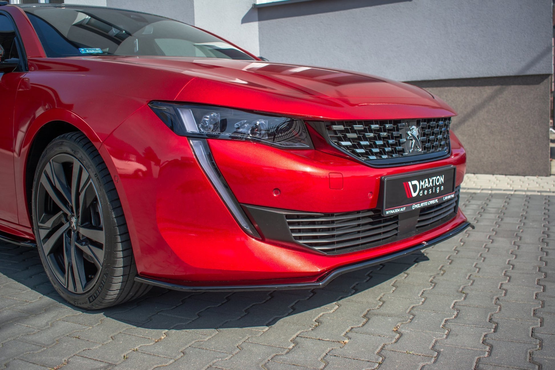 Front Ansatz V.1 für Peugeot 508 Mk2 schwarz matt
