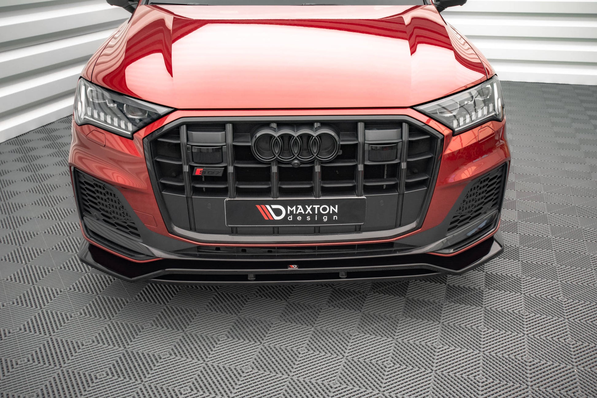 Front Ansatz für Audi SQ7 /Q7 S-Line Mk2 (4M) Facelift  schwarz matt
