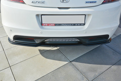 Mittlerer Diffusor Heck Ansatz für HONDA CR-Z schwarz Hochglanz