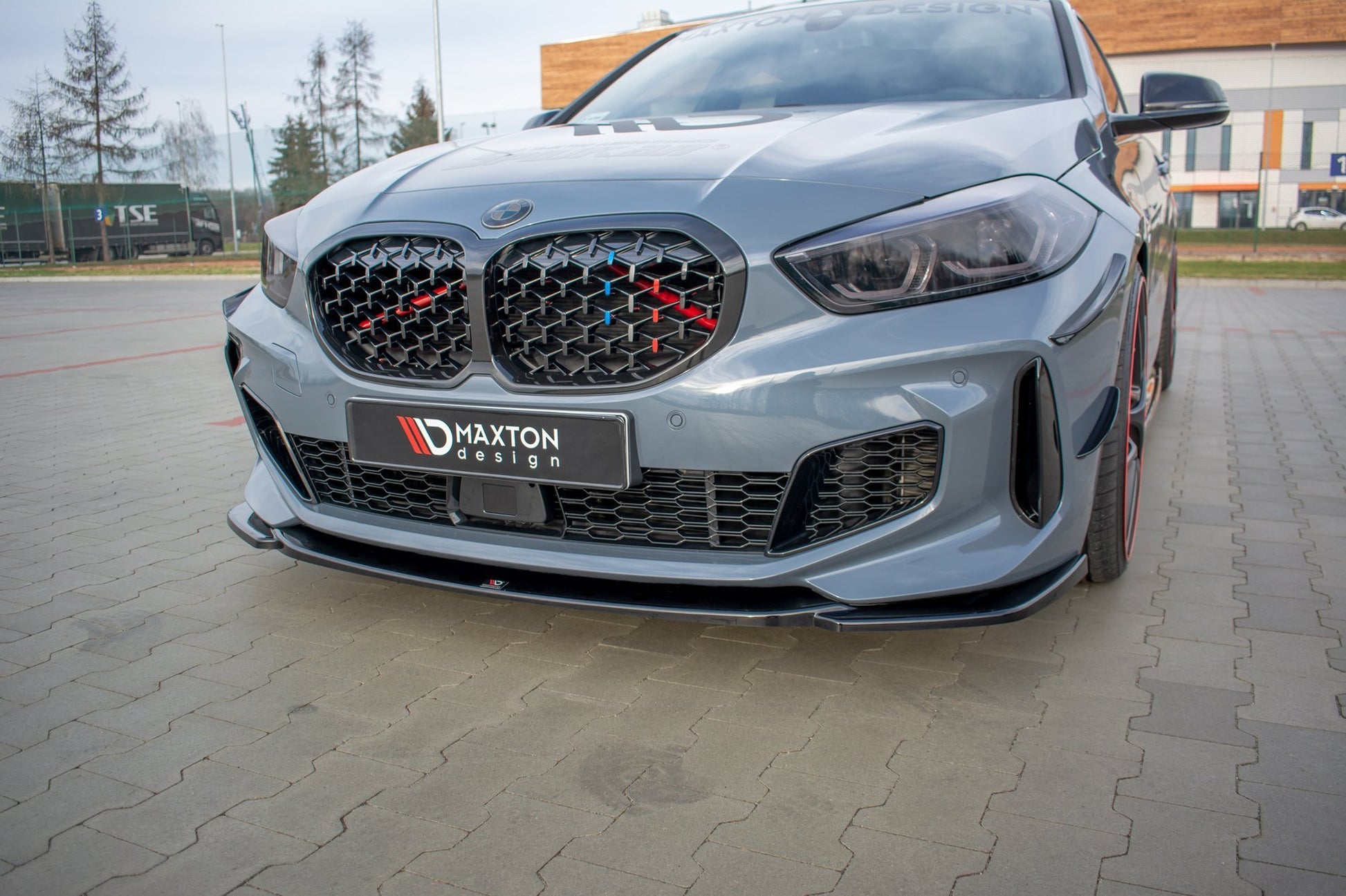 Front Ansatz V.3 für BMW 1er F40 M-Paket/ M135i  schwarz matt