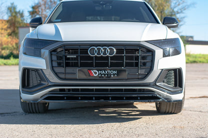 Front Ansatz für  Audi Q8 S-line schwarz matt