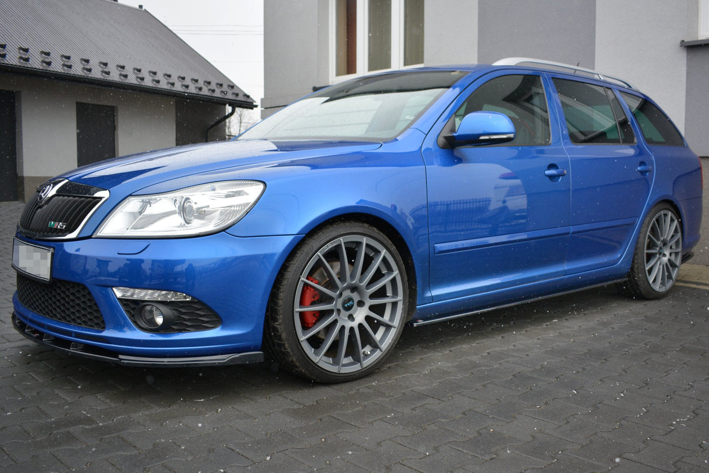 Seitenschweller Ansatz für Skoda Octavia RS Mk2 / Mk2 FL Carbon Look