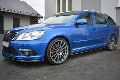 Seitenschweller Ansatz für Skoda Octavia RS Mk2 / Mk2 FL schwarz Hochglanz