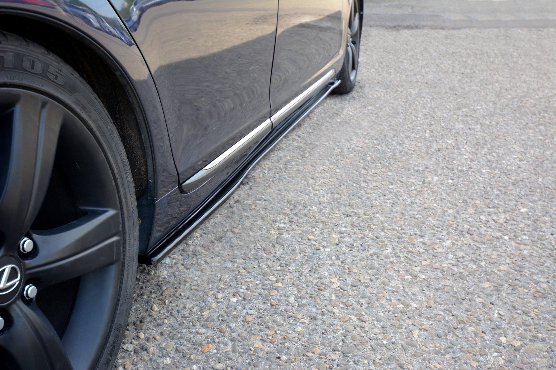 Seitenschweller Ansatz für LEXUS GS MK.3 schwarz matt