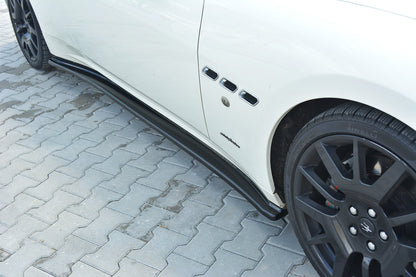 Seitenschweller Ansatz für MASERATI GRANTURISMO 2007-2011 schwarz matt