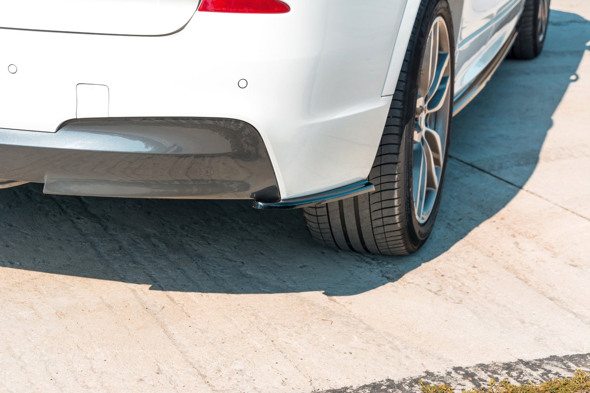 Heck Ansatz Flaps Diffusor für BMW X3 F25 M-Paket Facelift  schwarz matt