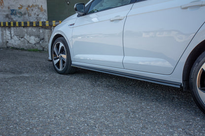 Seitenschweller Ansatz für VW POLO MK6 GTI Carbon Look